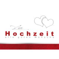 A Hochzeit Vermählung  Glückwunschkarte mit...