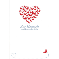 A Hochzeit Vermählung  Glückwunschkarte mit...