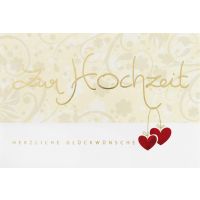 Hochzeit Vermählung  Glückwunschkarte mit...