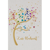 Hochzeit Glückwunschkarte mit Glitter +...