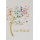 Hochzeit Glückwunschkarte mit Glitter + Briefumschlag Herzbaum