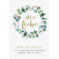 Hochzeit Glückwunschkarte mit Briefumschlag...
