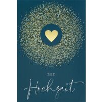 Hochzeit - Glückwunschkarte im Format 11,5 x 17 cm...