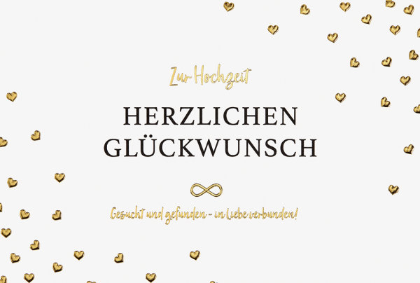 Hochzeit - Unverpackt – plastikfreie Verpackung - Glückwunschkarte im Format 11,5 x 17 cm mit Briefumschlag