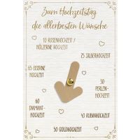 Hochzeitstag - Drehrad - Glückwunschkarte für...