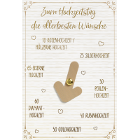 Hochzeitstag - Drehrad - Glückwunschkarte für...