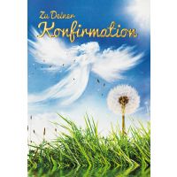 Konfirmation Pusteblume Engel Goldfolie...