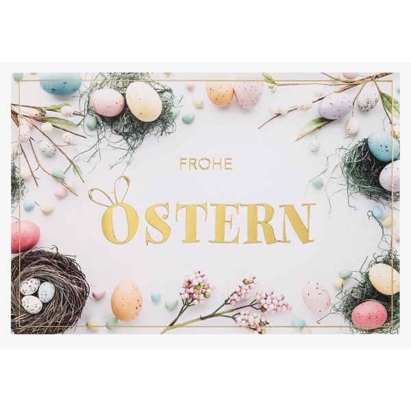 Ostern - Unverpackt - Glückwunschkarte im Format 11,5 x 17cm mit Umschlag - plastikfrei verpackt