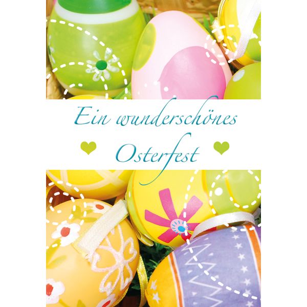 Ostern - Glückwunschkarte im Format 11,5 x 17cm mit Umschlag