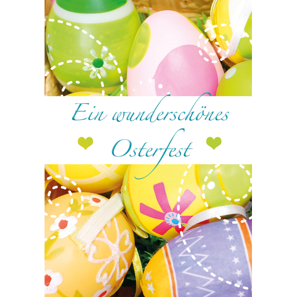 Ostern - Glückwunschkarte im Format 11,5 x 17cm mit Umschlag