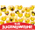 Jugendweihe Glückwunschkarte mit Umschlag Smileys zur Jugendweihe Querformat