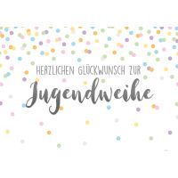 Jugendweihe - Glückwunschkarte im Format 11,5 x 17cm...