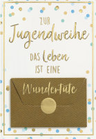 Jugendweihe - Geldkarte – Glückwunschkarte im...