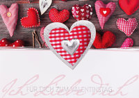 Valentinstag - Glückwunschkarte im Format 11,5 x...