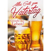 Vatertag  Genieße das Leben Biergläser...