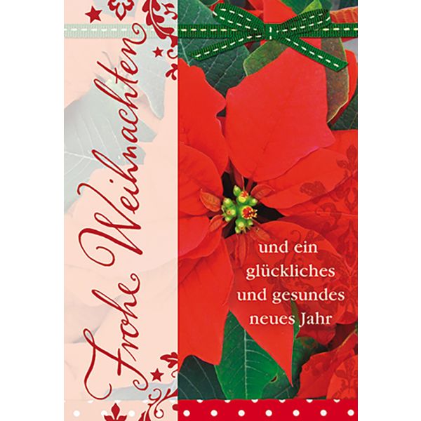 Weihnachten Glückwunschkarte mit Umschlag Weihnachtsstern