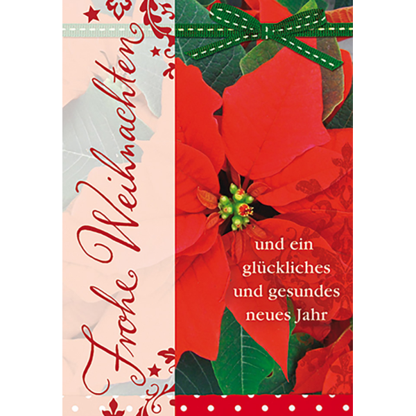 Weihnachten Glückwunschkarte mit Umschlag Weihnachtsstern