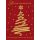 Weihnachten Glückwunschkarte mit Umschlag rot graphisch