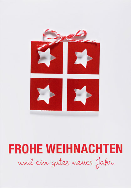 Weihnachten - Glückwunschkarte im Format 11,5 x 17cm mit Umschlag