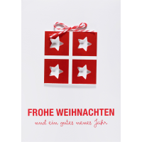 Weihnachten Glückwunschkarte mit Umschlag rot...