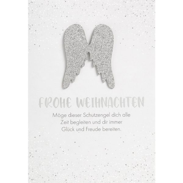 Weihnachten Glückwunschkarte mit Umschlag Engelsflügel