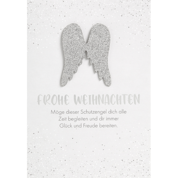 Weihnachten Glückwunschkarte mit Umschlag Engelsflügel