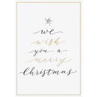 Weihnachten Glückwunschkarte mit Umschlag We wish...