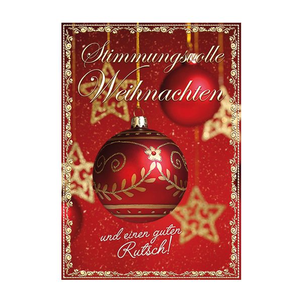 Weihnachten Glückwunschkarte mit Umschlag Stimmungsvolle Weihnachten