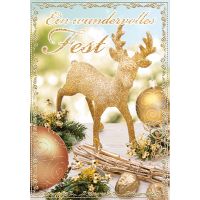 Weihnachten Glückwunschkarte mit Umschlag Ein...