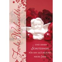 Weihnachten Glückwunschkarte mit Umschlag Putte...