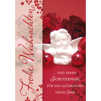 Weihnachten Glückwunschkarte mit Umschlag Putte...