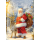 Weihnachten Glückwunschkarte mit Umschlag Weihnachtsmann Rentier