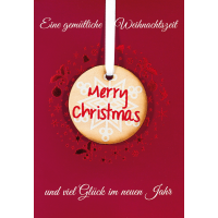 Weihnachten Glückwunschkarte mit Umschlag Merry...