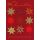 Weihnachten Glückwunschkarte mit Umschlag rot gold Sterne