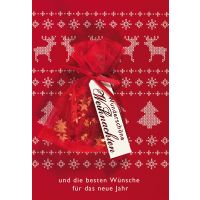Weihnachten Glückwunschkarte mit Umschlag Hirsche...