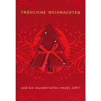 Weihnachten Glückwunschkarte mit Umschlag Tannenbaum...