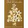 Weihnachten Glückwunschkarte mit Umschlag weiße goldene Sterne