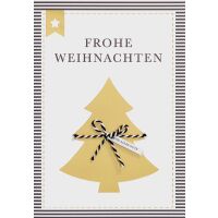 Weihnachten Unverpackte Glückwunschkarte mit...