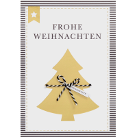 Weihnachten Unverpackte Glückwunschkarte mit...