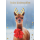 Weihnachten Unverpackt Glückwunschkarte 11,6 x 16,6 cm mit Umschlag Weihnachtslama mit Geweih