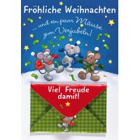 Weihnachten Geldkarte Glückwunschkarte mit Umschlag...