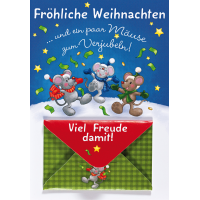 Weihnachten Geldkarte Glückwunschkarte mit Umschlag...