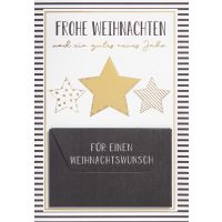 Weihnachten Geldkarte Glückwunschkarte mit Umschlag...
