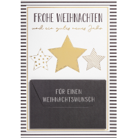 Weihnachten Geldkarte Glückwunschkarte mit Umschlag...