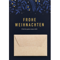 Weihnachten Geldkarte Glückwunschkarte mit Umschlag...