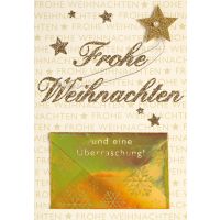 Weihnachten Geldkarte Glückwunschkarte mit Umschlag...