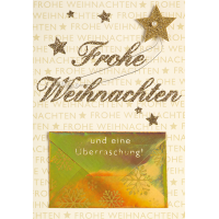 Weihnachten Geldkarte Glückwunschkarte mit Umschlag...