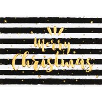 Weihnachten Black & Gold Glückwunschkarte mit...