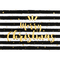 Weihnachten Black & Gold Glückwunschkarte mit...