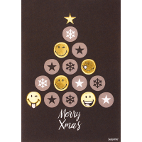 Weihnachten Black & Gold Glückwunschkarte mit...